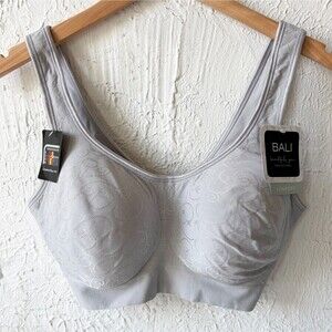 Bali Beautifully You Wireless Bra ComfortFlex Fit Shaping DFW488 Size XL Grey